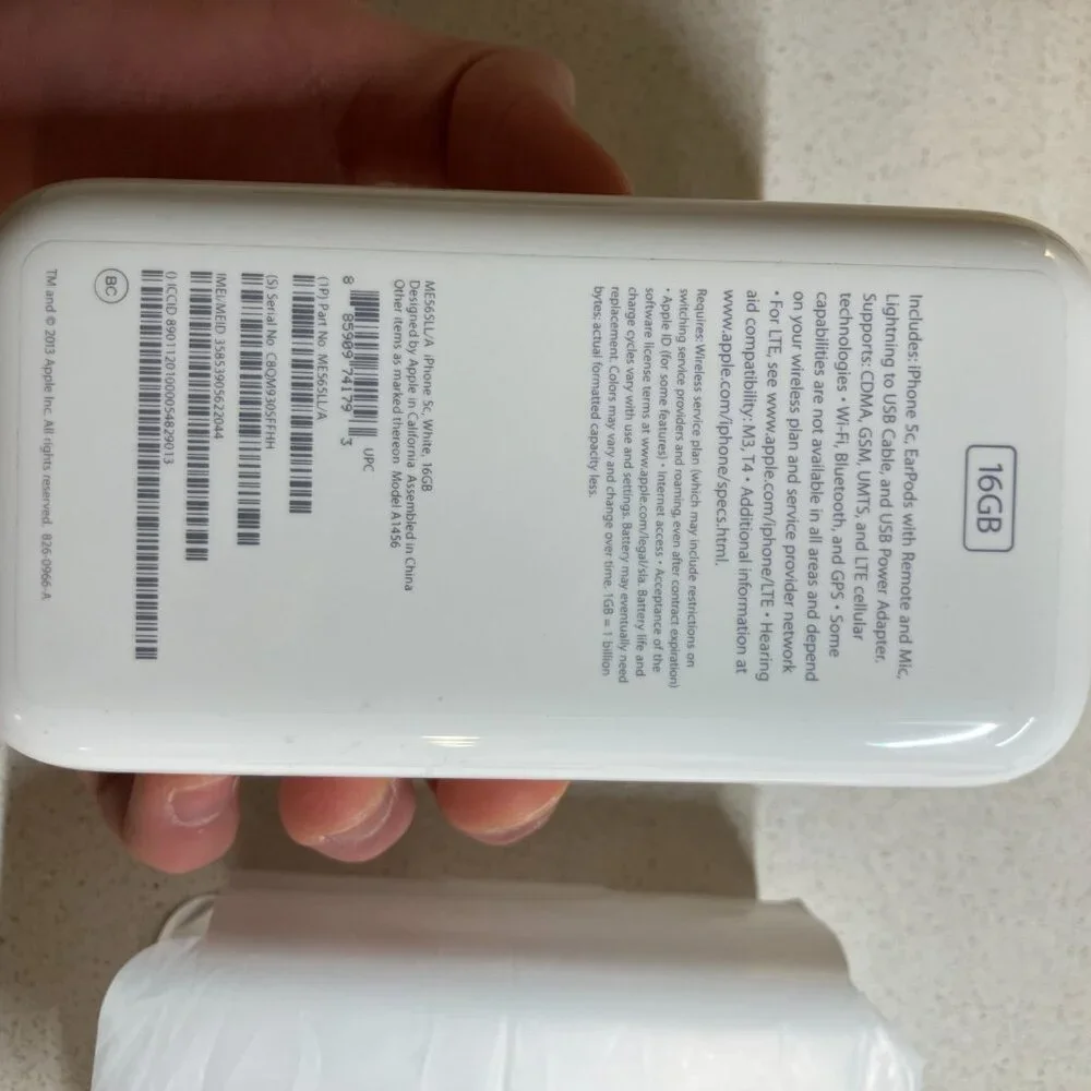 COLLECTIBLE Apple iPhone 5c - 16GB - White (T-Mobile) IOS 10.x.x